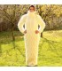 Cable hand Knitted Mohair dress white cream Fuzzy Turtleneck Handgestrickte pullover by Extravagantza