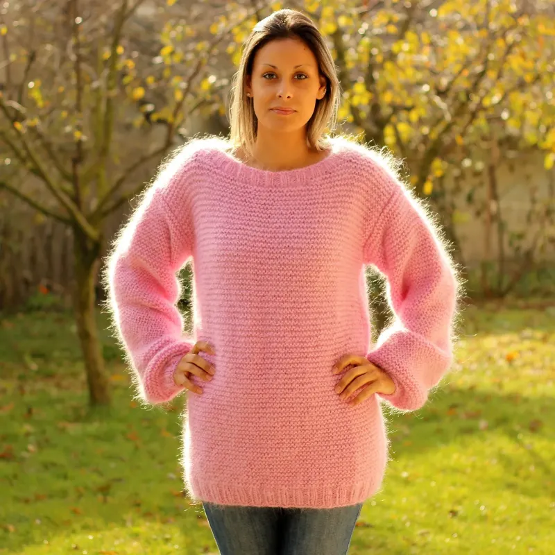 Pink on sale mohair jumper