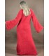 Hand Knitted Mohair Dress red Fetish Sweater Boat neck Handgestrickte pullover by EXTRAVAGANTZA.