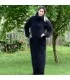 Hand Knitted Mohair dress black Fuzzy Turtleneck Handgestrickt pullover by Extravagantza