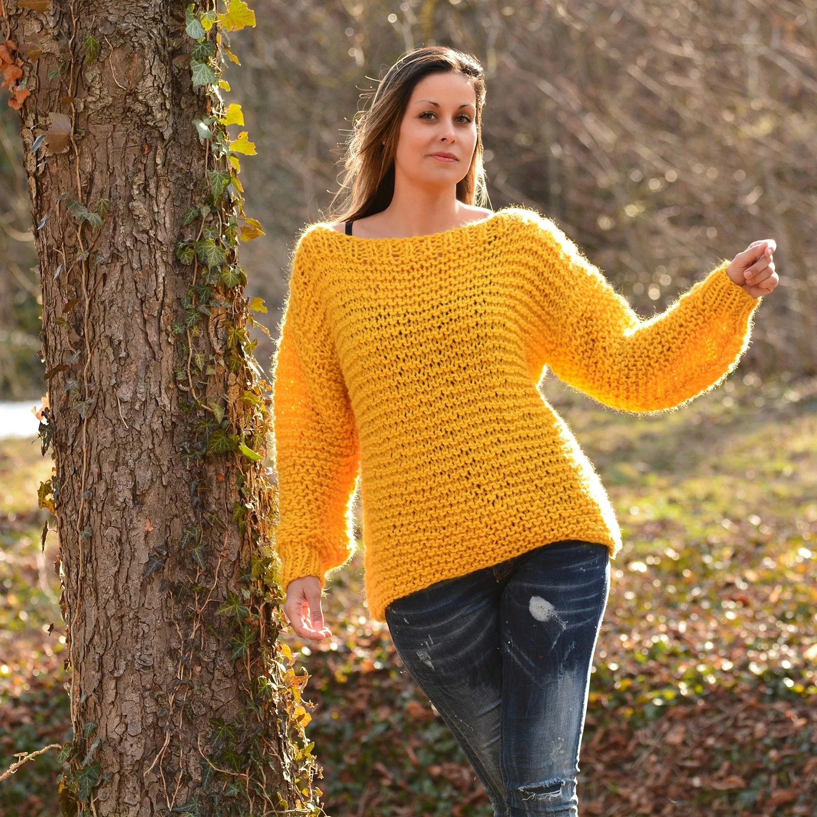 yellow colour sweater