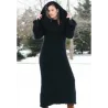 Cowl Neck Black Hand Knit Mohair Dress  Fetish by EXTRAVAGANTZA