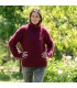 Hand Knit 100% pure angora Sweater Red Fuzzy Turtleneck Handgestrickte pullover by Extravagantza