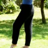 New Hand Knitted Mohair pants black Handgestrickt handmade pullover by Extravagantza