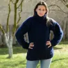 Dark blue Hand Knit 100 % wool Sweater turtleneck Handgestrickt handmade pullover by Extravagantza