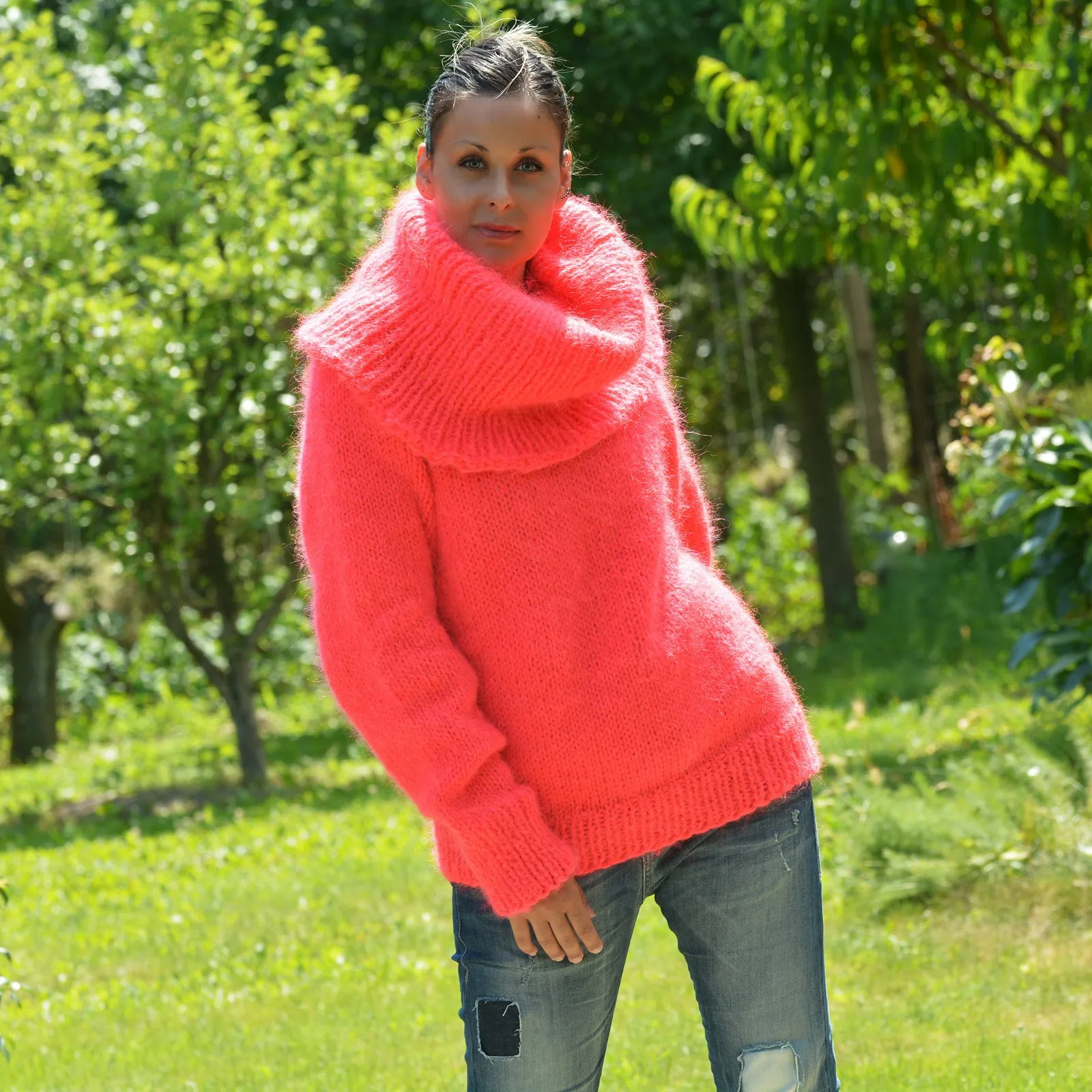 Super Sexy Hand Knit Mohair Sweater 