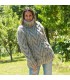 Cable Knitted Chunky 100 % Pure Wool Turtleneck Sweater Light Grey Color by  Extravagantza Handcrafted boutique knitwear