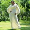 Super Sexy White Hand Knit Cowlneck Mohair Dress  Fetish by EXTRAVAGANTZA