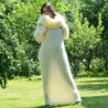 Super Sexy White Hand Knit Cowlneck Mohair Dress  Fetish by EXTRAVAGANTZA