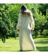 Super Sexy White Hand Knit Cowlneck Mohair Dress  Fetish by EXTRAVAGANTZA