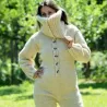 Sexy Hand Knitted Pure Wool Catsuite Sweater Bodysuit White Color Turtleneck
