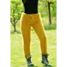 Sexy Cable Hand Knit Mohair Pants Gold Color Fuzzy Leggings