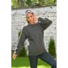 Black and White Hand Knit 100 % wool Sweater crewneck Handgestrickt handmade pullover by Extravagantza